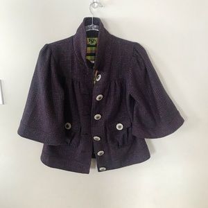 Ladies waist length reversible jacket